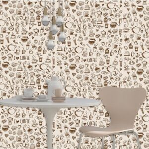Papel de Parede Adesivo Café Vinílico