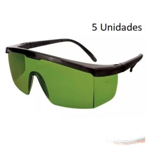 Kit 5 Óculos Protetor Imperial Epi Verde Haste Regulagem Ca