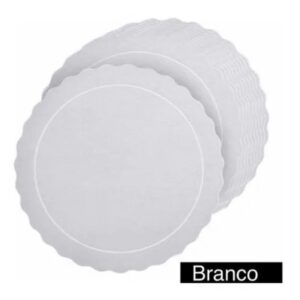 Cake Board 38cm - 10 Unidades - Branco
