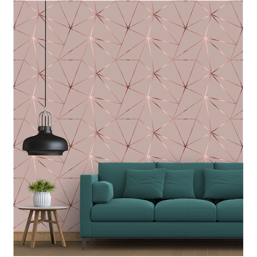 Papel de Parede Geom?trico Adesivo 3m x 40cm 1 Papel de Parede Geométrico Adesivo 3m x 40cm