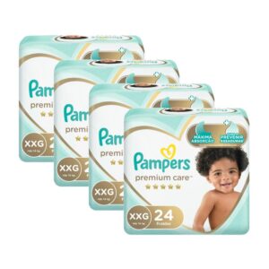 Kit Fralda Pampers Premium Care XXG 96 Unidades