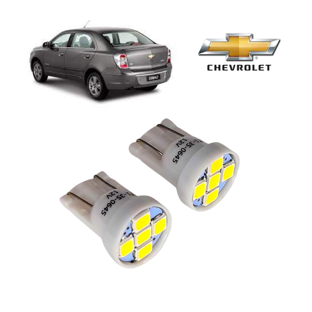 L?mpada LED Placa GM Cobalt T10 1 Par Lampada Led Placa GM Cobalt 2012 2013 2014 2015 2016 2017