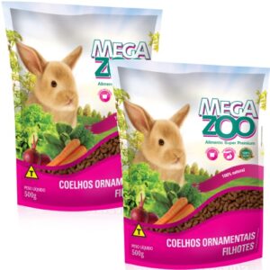 Ração Coelhos Filhotes 500g Megazoo Premium
