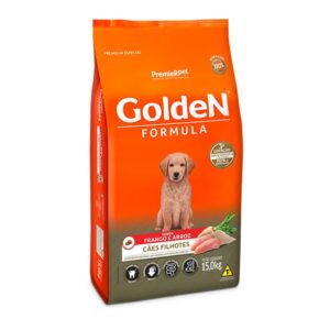 Ração Golden Formula para Cães Filhotes Sabor Frango e Arroz - 15Kg