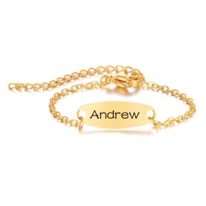 Pulseira Infantil Aço Inoxidável Vnox