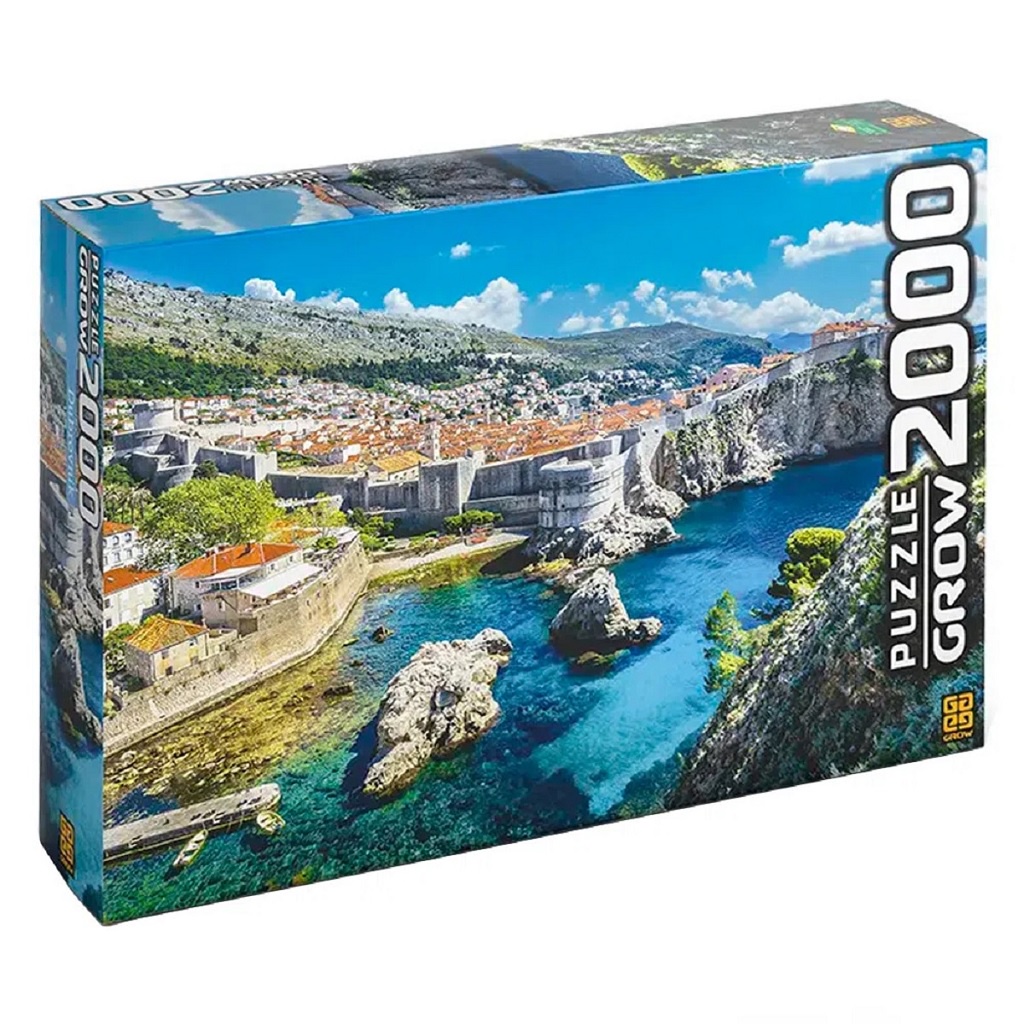 Quebra Cabe?a Dubrovnik 2000 Pe?as Grow 1 Quebra Cabeça Puzzle Dubrovnik 2000 Peças 03610 - Grow