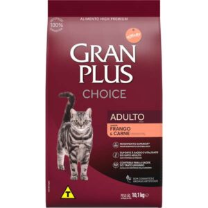 Ração GranPlus Choice Frango Carne Gatos Adultos 10,1kg