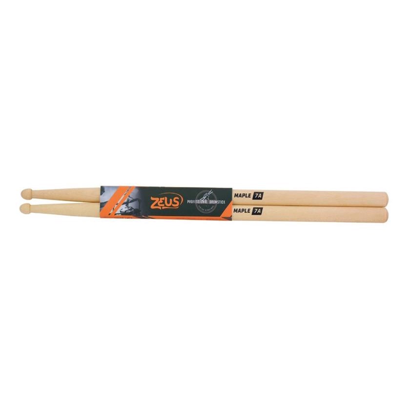 Baqueta Zeus Maple 7A - Par 39,37cm 1 Par De Baqueta Zeus Original 7 A Ponta De Madeira Maple 7a