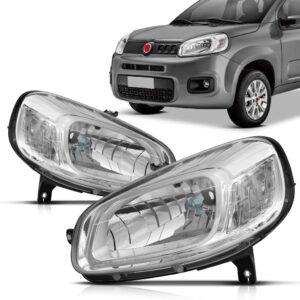 Farol Uno 2015-2018 Cromado H4 - Foco Simples