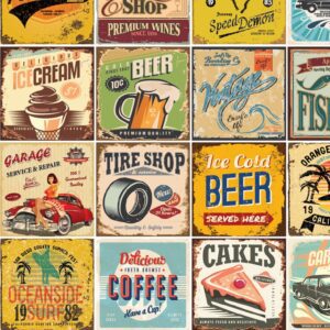 Adesivo Vinílico Retro para Paredes – 3m x 40cm