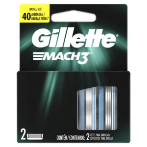 Carga Para Lâmina De Barbear Gillette Mach3 - 2 unidades