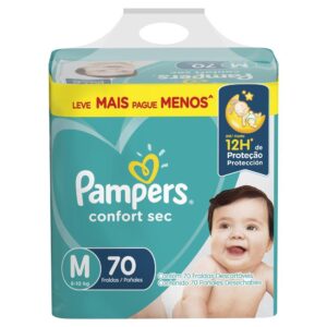 Fralda Pampers Confort Sec M 70un