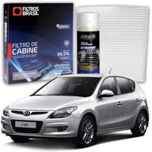 Filtro de Cabine para Hyundai i30 + Higienizador Limpa Ar Tipo Granada