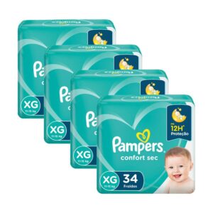 Fralda Pampers Confort Sec XG - 136 Unidades