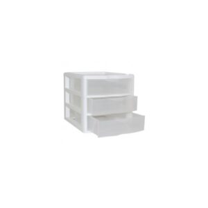 Gaveteiro Organizador Pequeno Plástico C/3 Gavetas Nitron