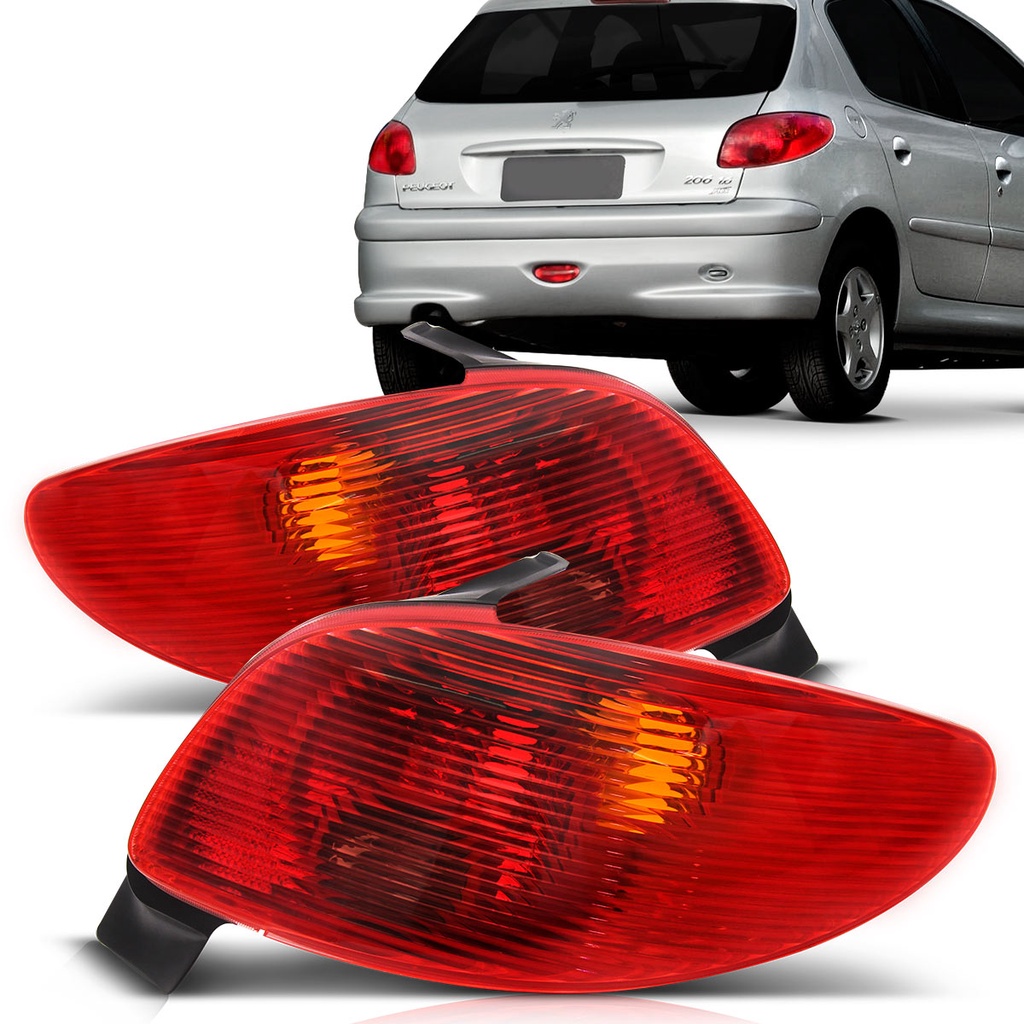 Lanterna Traseira Peugeot 206 2004-2008 1 Lanterna Peugeot 206 2004 2005 2006 2007 2008
