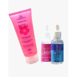 Kit Sérum Dia/Noite + Sabonete Rosa Mosqueta PhálleBeauty