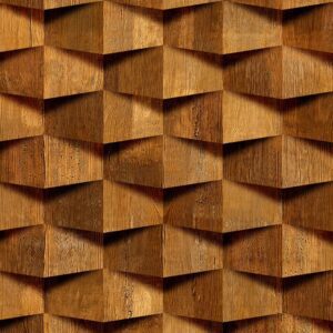 Papel de Parede 3D Madeira Rústica 1m