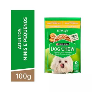 Ração Úmida Dog Chow Sachê Cães Adultos Raças Pequenas Frango 100g