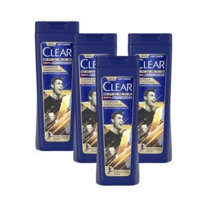 Kit 4 Shampoos Clear Men Sports Anticaspa Limpeza Profunda 400ml