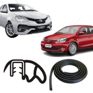 Borracha De Porta Traseira Preta Estriada Toyota Etios