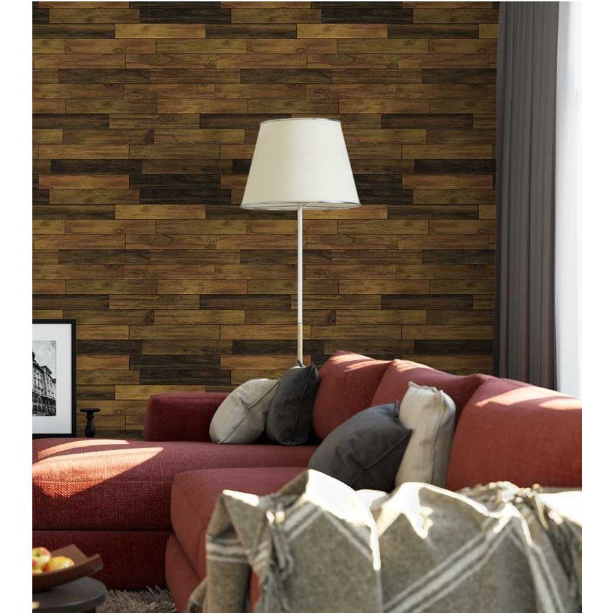 Papel de Parede Adesivo Madeira R?stica 1m x 0,5m 1 Papel de Parede Adesivo Madeira Rústica 1m x 0,5m