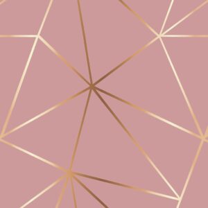 Papel de Parede Geométrico Gold Carmim 2,50m