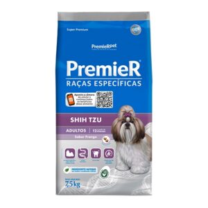 Ração Premier Shih Tzu Adulto 7,5kg Frango