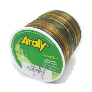 Linha Monofilamento Araty Superflex 1/4 LB MultColor  Mazzaferro 1240mts - 0,30mm