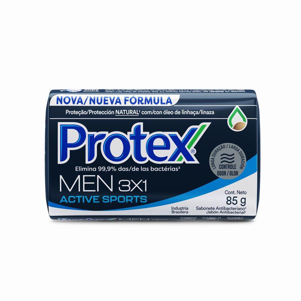 Sabonete Protex Men Sport 85g - Prote??o e Desodorante 1 Sabonete em Barra Protex Men Sport 85g