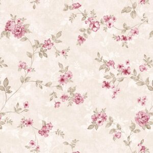 Papel de Parede Floral Autoadesivo Vinílico