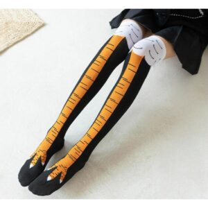 Meias Fitness Femininas Pés de Frango (Joelho)