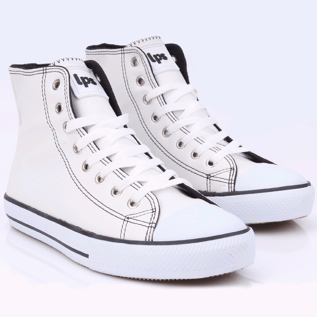 Tênis LPS Star Cano Médio WorldColors Branco 1 Tênis LPS Star Cano Médio WorldColors Branco