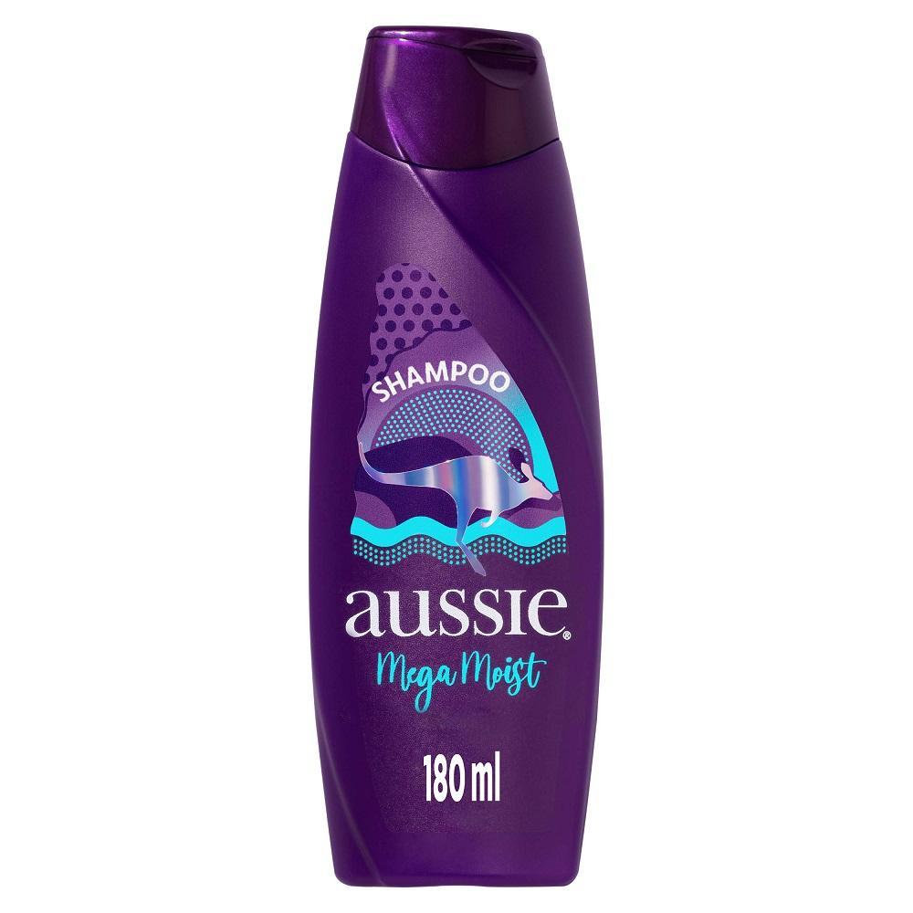 Shampoo Aussie Mega Moist Hidrata??o 180ml 1 Shampoo Aussie Mega Moist Super Hidratação 180ml