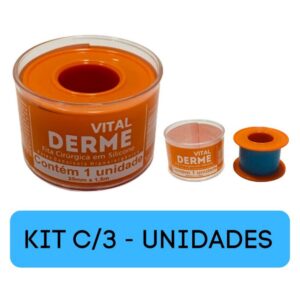 Fita Cirúrgica Silicone 3 Rolos Cicatriz