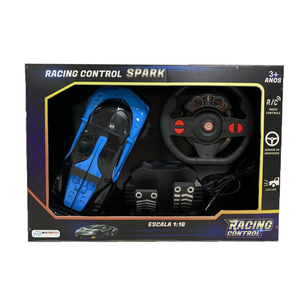 Carrinho de Controle 1:16 Racing Spark Multikids 1 Carrinho de Controle 1:16 Racing Spark Multikids