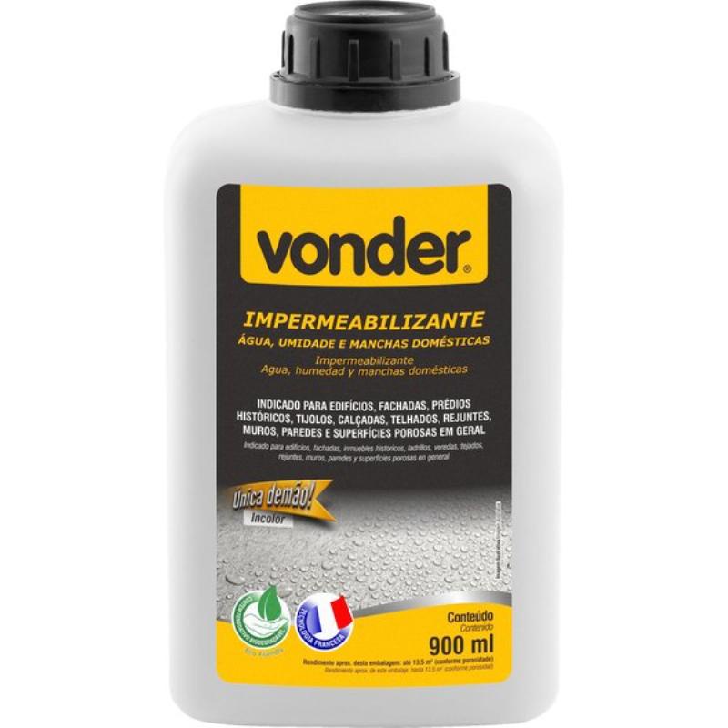 Impermeabilizante 900ml - VONDER - ?gua e Manchas 1 Impermeabilizante Contra Água, Umidade e Manchas Naturais 900 ML VONDER