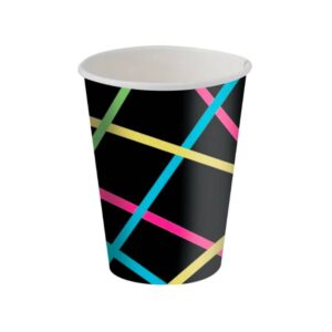 Copo de Papel Festa Neon 180ml - 8 unidades - Festcolor - Rizzo Festas
