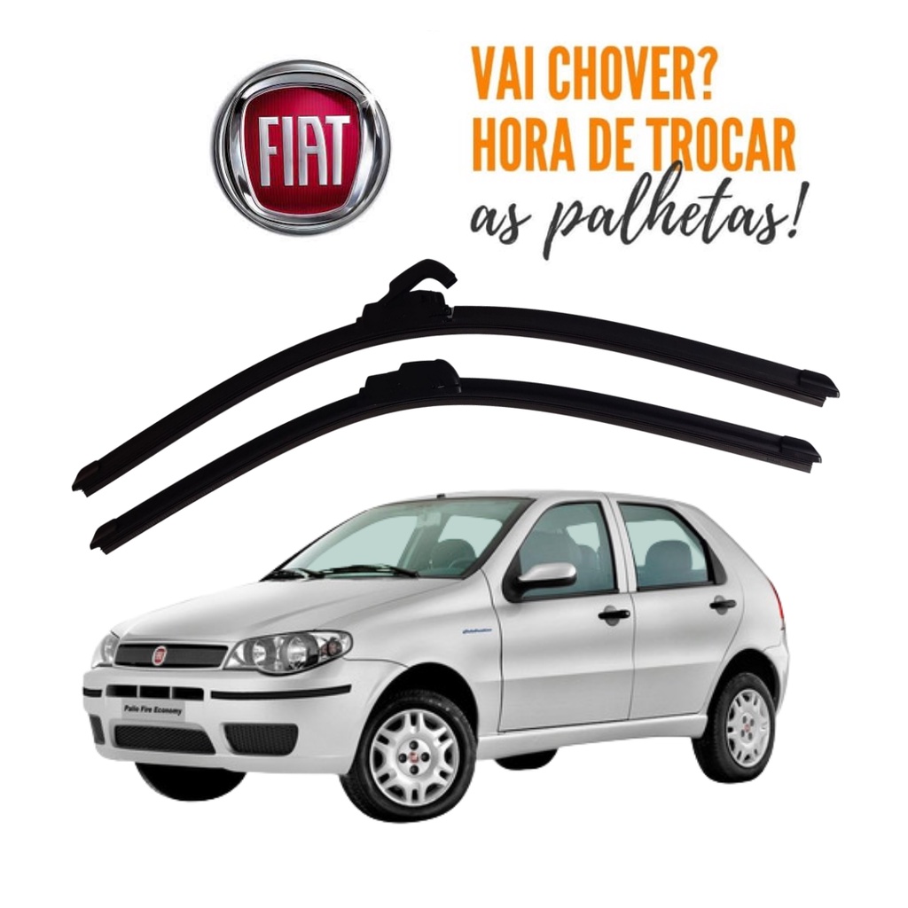 Palheta Parabrisa Palio G3 04-15 - Limpeza Superior 1 Par Palheta Limpador Parabrisa Palio G3 ANO 2004 á 2015