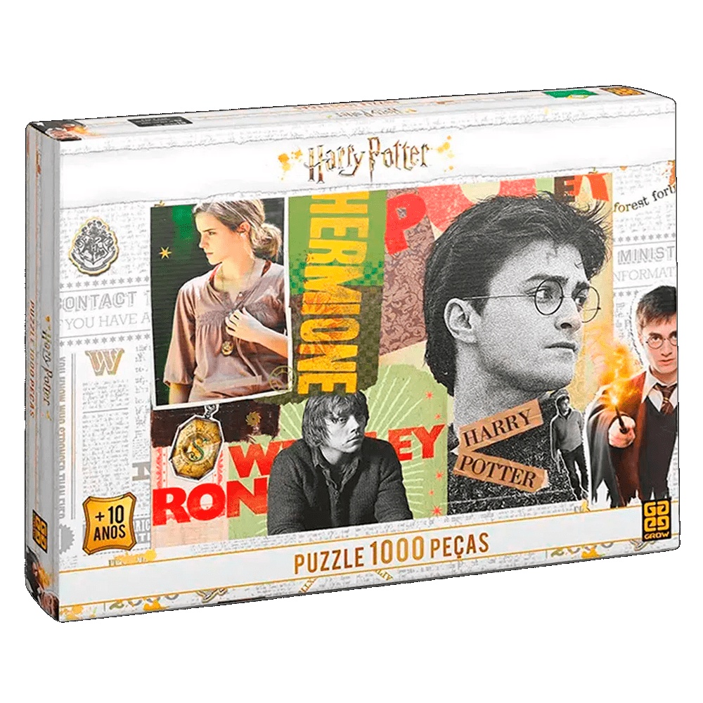 Quebra Cabe?a Harry Potter 1000 Pe?as 1 Quebra Cabeça Harry Potter 1000 Peças