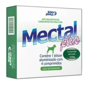 Vermífugo Mectal Plus Cães até 10kg - 4 Comprimidos