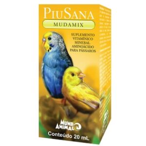 PiuSana Mudamix 20ml Suplemento Alimentar para Pássaros Mundo Animal