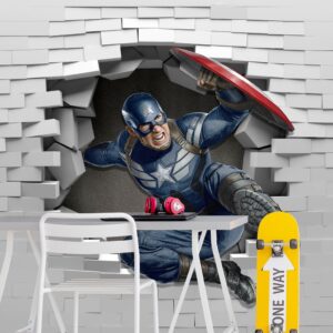 Papel de Parede Capitão América Personalizado