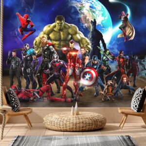 Papel de Parede Vingadores Autocolante 1m²
