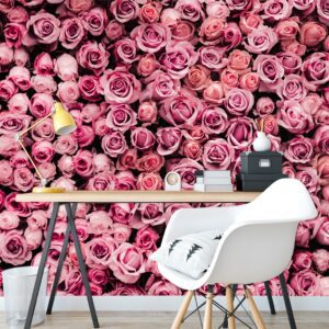 Papel de Parede Floral Autocolante 1m²