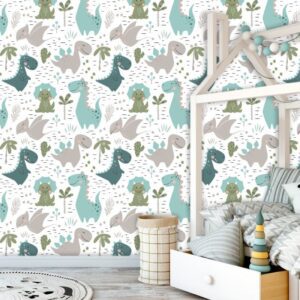 Papel de Parede Dinossauros Autocolante