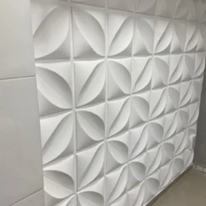 Placa Revestimento Adesivo 3D Pétalas 50x50cm (10 Unidades)