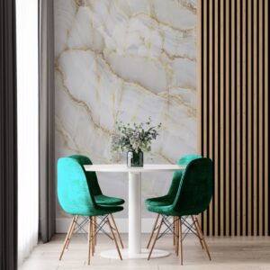 Papel de Parede Adesivo Marmore Bege 3D