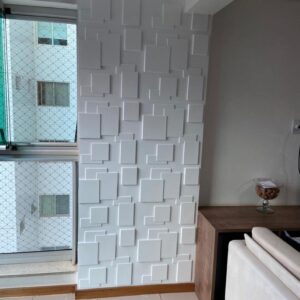 Kit 2 Placas Revestimento Auto Adesivo Cadre 50cm X 50cm