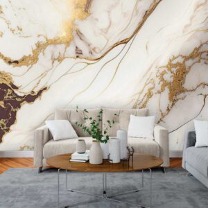 Painel de Parede 3D Marmore Branco Auto Colante